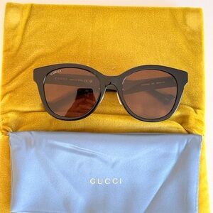 Gucci Black and Brown Sunglasses